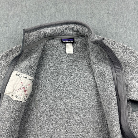 Patagonia Better Sweater Jacket‎ Womens Small Gray Full Zip Fleece Logo 25541 - Picture 4 of 11
